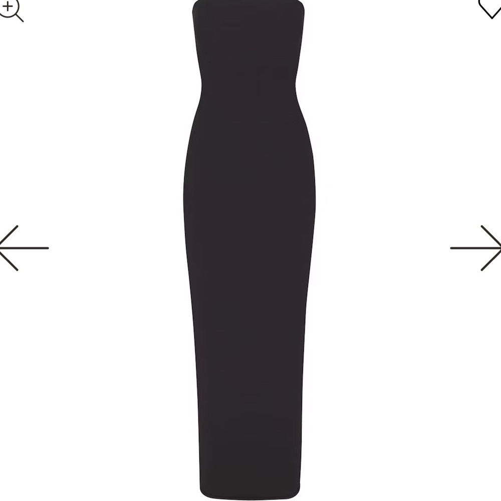 SKIMS Fits Everybody Tube Dress Onyx Medium NWT - Picture 4 of 5